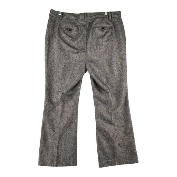 Talbots Petite Trousers Raleigh Herringbone Tweed Wool Blend Womens 14P Lined - Picture 6 of 10